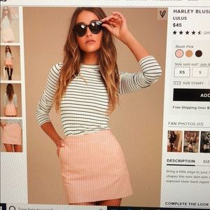 Lulus Leather Mini Skirt